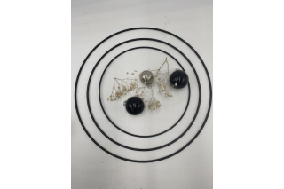 Metallring zum hängen 20cm, schwarz