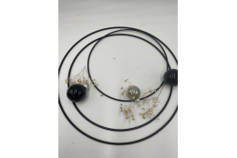 Metallring zum hängen 20cm, schwarz