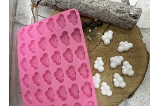 Silikonform: kleine Wolken ( 36 Stück)