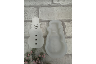 Silikonform: Schneemann, mittel
