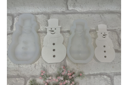 Silikonform: Schneemann, mittel