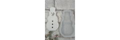 Silikonform: Schneemann, mittel
