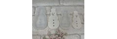 Silikonform: Schneemann, mittel
