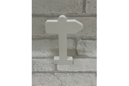 Silikonform: Schild mit Pfeil
