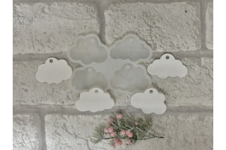 Silikonform: Wolken ( 4 Stück)