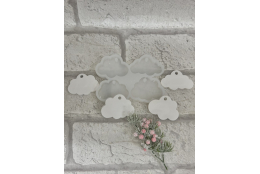 Silikonform: Wolken ( 4 Stück)