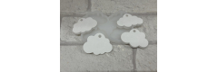 Silikonform: Wolken ( 4 Stück)