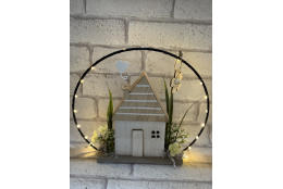 Bastelset: Holzhaus im Leuchtring