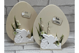 Silikonform: Liegender Hase mit Ei