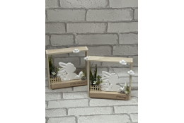 Bastelset: Holzrahmen mit Hase