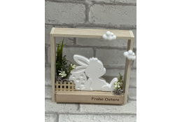 Bastelset: Holzrahmen mit Hase