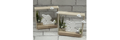 Bastelset: Holzrahmen mit Hase