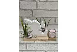 Silikonform: Liegender Hase mit Ei