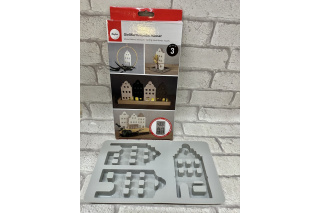 Silikonform: Nordic Häuser 3 tlg.