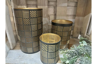 Metall Kerzenhalter 3 er Set