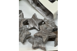 Kokosnuss Sterne, silber