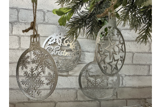 Metall Hänger Christmas, Größe M 1 Stück