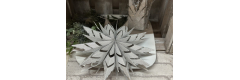 Papier Hänger Stern, silber XL