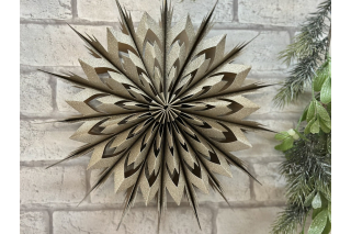Papier Hänger Stern, champagner XL