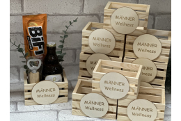Holzkiste " Männerwellness"
