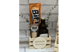 Holzkiste " Männerwellness"