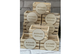 Holzkiste " Männerwellness"