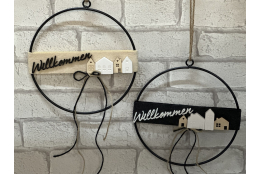 3D Schriftzug: Willkommen ( 8 Stück)