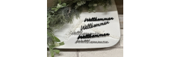 3D Schriftzug: Willkommen ( 8 Stück)