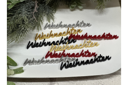 3D Schriftzug: Weihnachten ( 8 Stück)