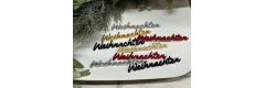 3D Schriftzug: Weihnachten ( 8 Stück)