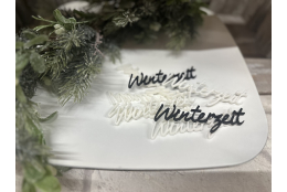 3D Schriftzug: Winterzeit ( 8 Stück)