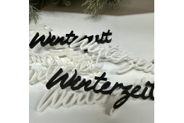 3D Schriftzug: Winterzeit ( 8 Stück)