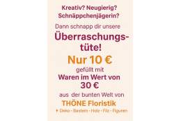 Überraschungstüte-Dekoration Einzelteile / Zubehör