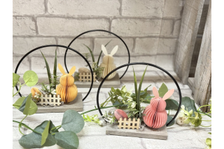 Bastelset: Falthase im  kleinem Ring