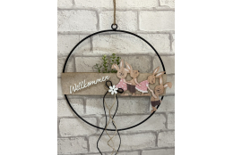 Bastelset:  Drahtring mit witziger Hasenband