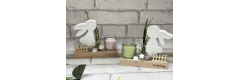 Bastelset: Hase mit Deko und Teelicht