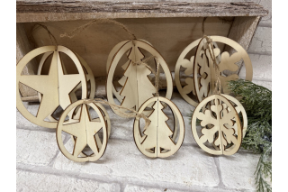 Baumanhänger 3d, 6er Set
