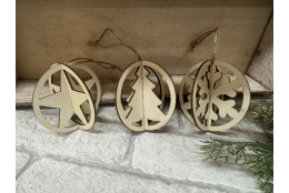 Baumanhänger 3d, 6er Set