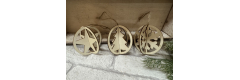 Baumanhänger 3d, 3er Set- groß