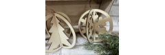 Baumanhänger 3d, 3er Set- klein