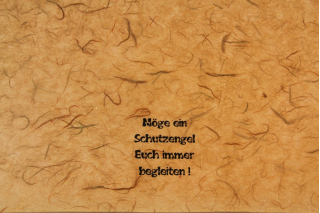 Möge ein Schutzengel Euch immer begleiten