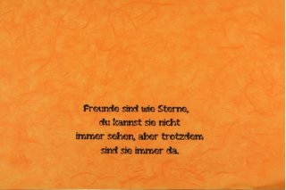 Freunde sind wie Sterne, du kannst sie nicht immer sehen trotzdem sind sie immer da